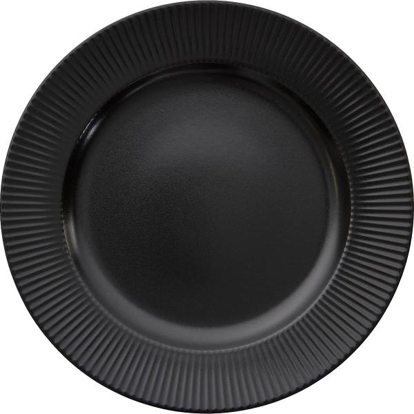 Groovy tallerken 27 cm steintøy svart