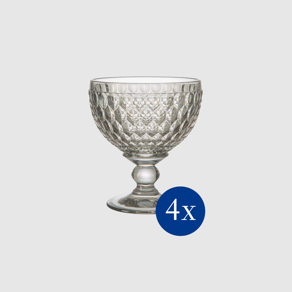 Boston Candy dish - Grey, 8.5 oz, crystal glass