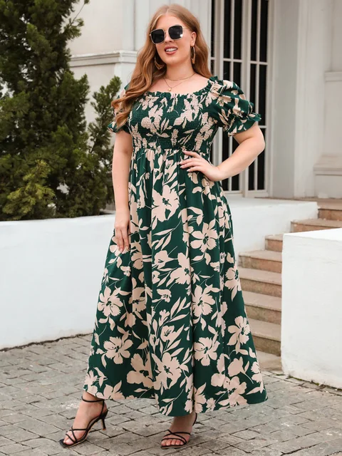 Sophie Paris I Summer Robe à col carré