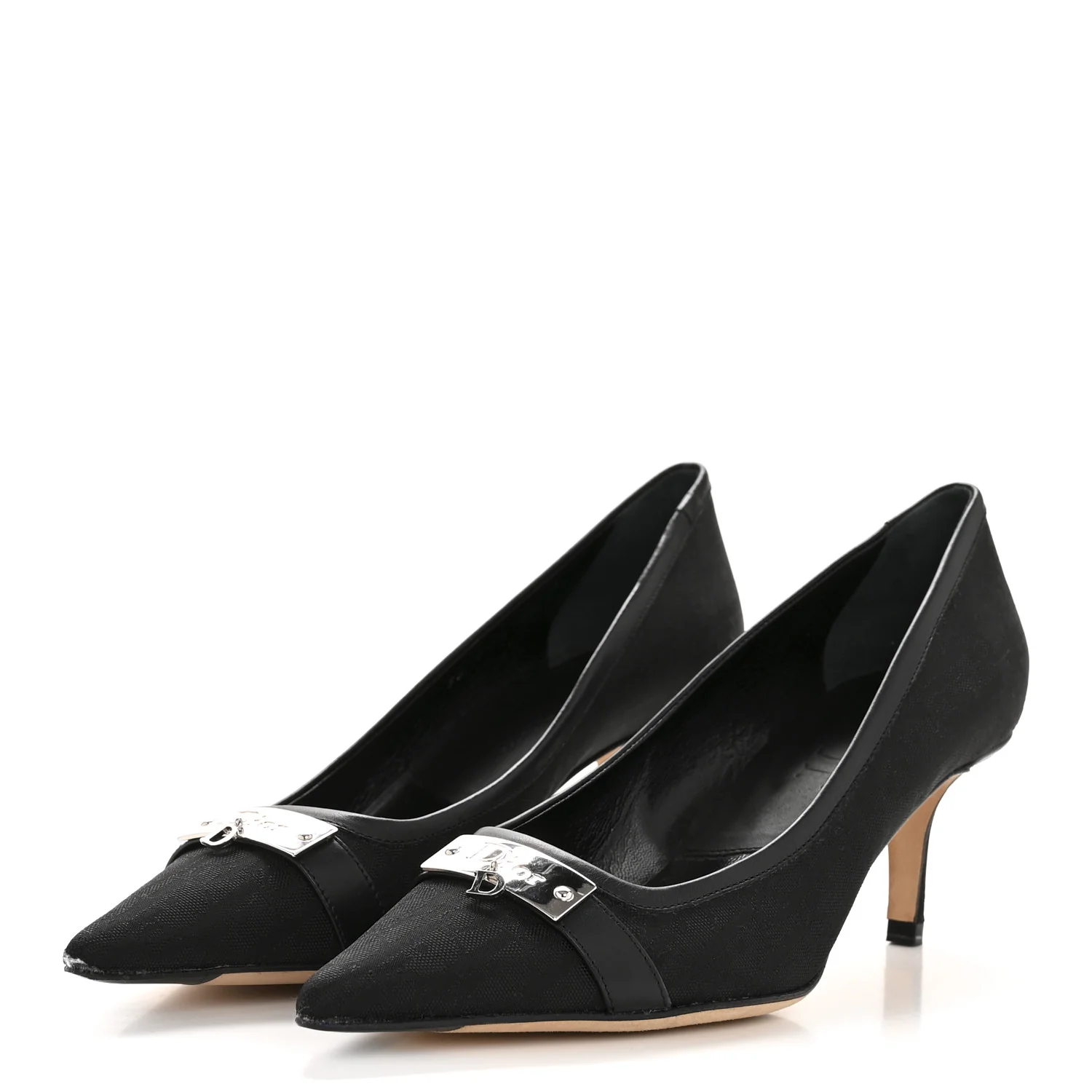 Oblique Canvas Street Chic Pumps 37 Black