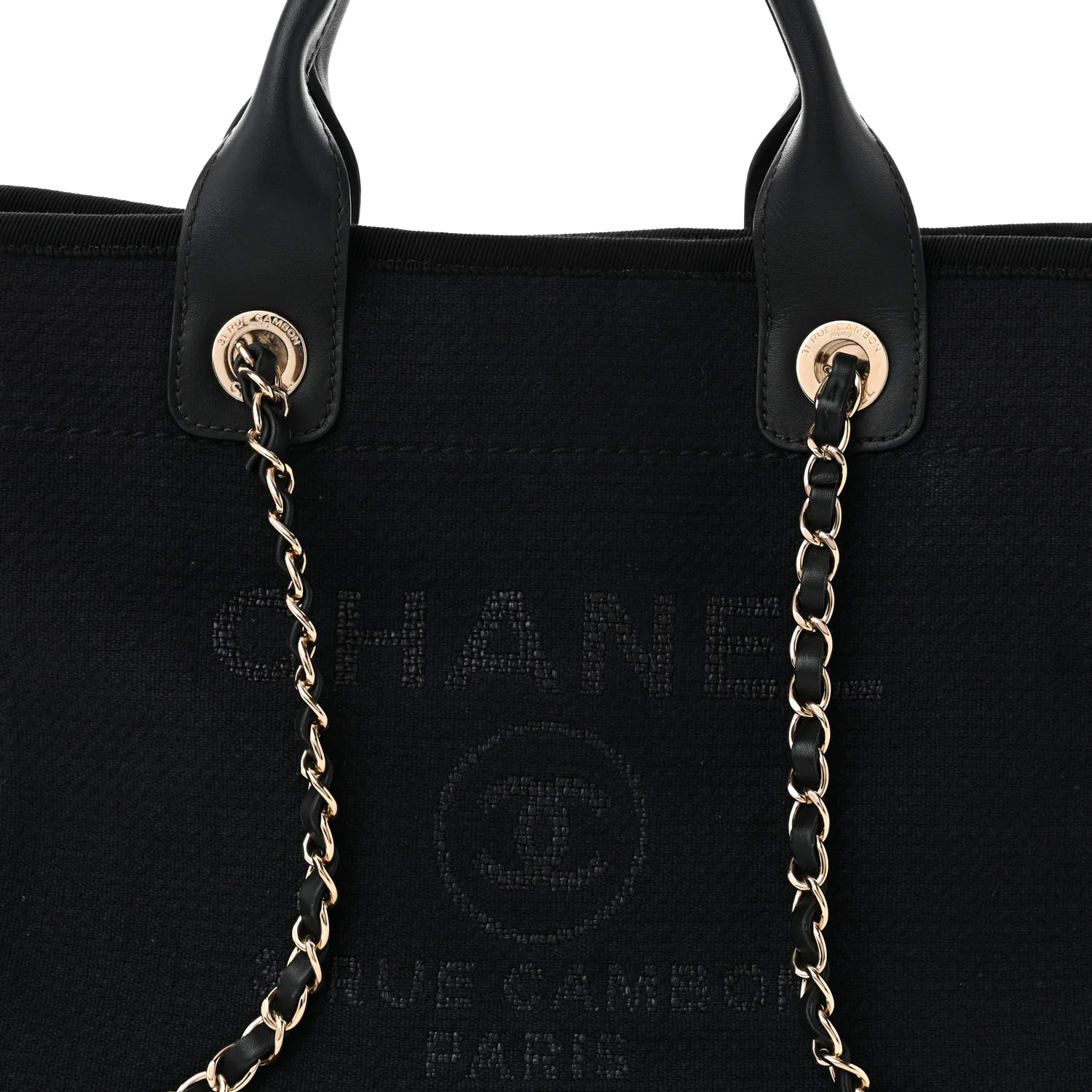 Mixed Fibers Small Deauville Tote Black