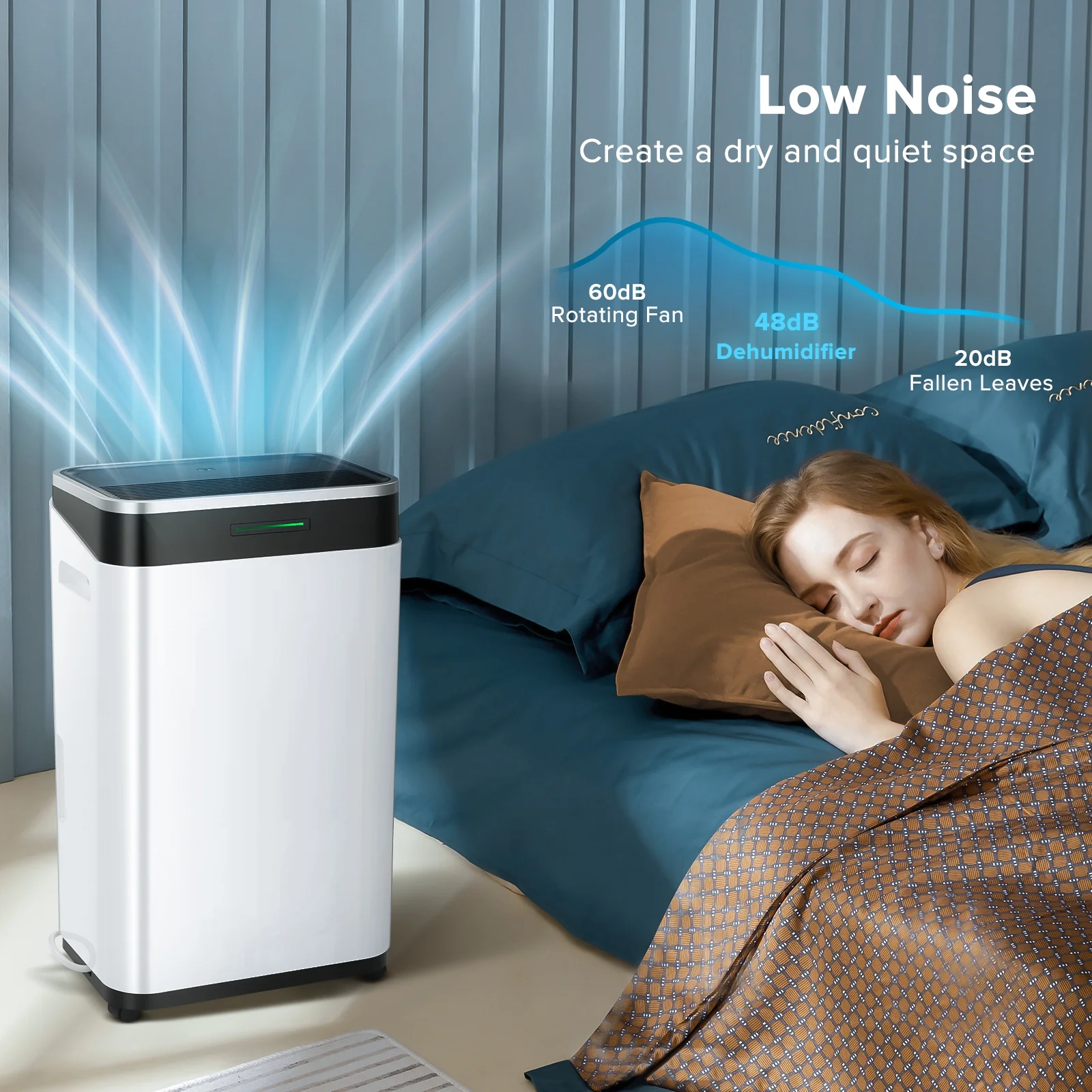 15 Pint Dehumidifier, Max 3000 Sq.Ft Coverage Area, 3 Operation Modes, 24H Timer, Basement/Bathroom/Laundry Room(9 pt) - Image 8