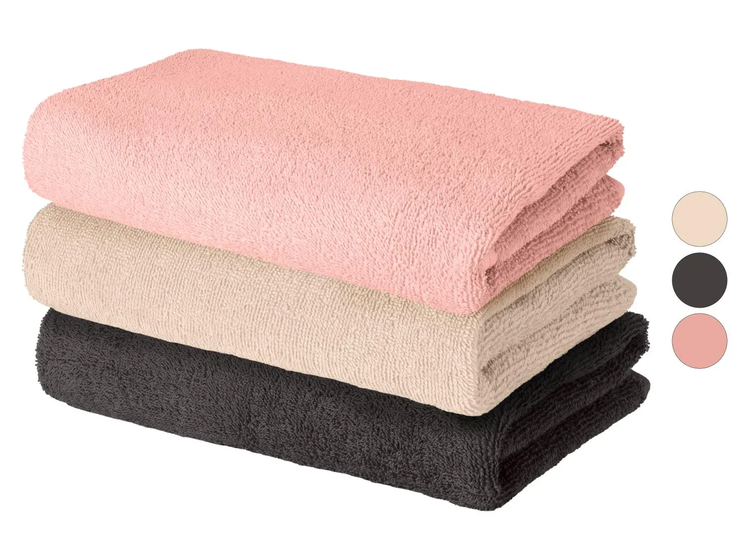 LIVARNO Lot de 2 serviettes en ponge