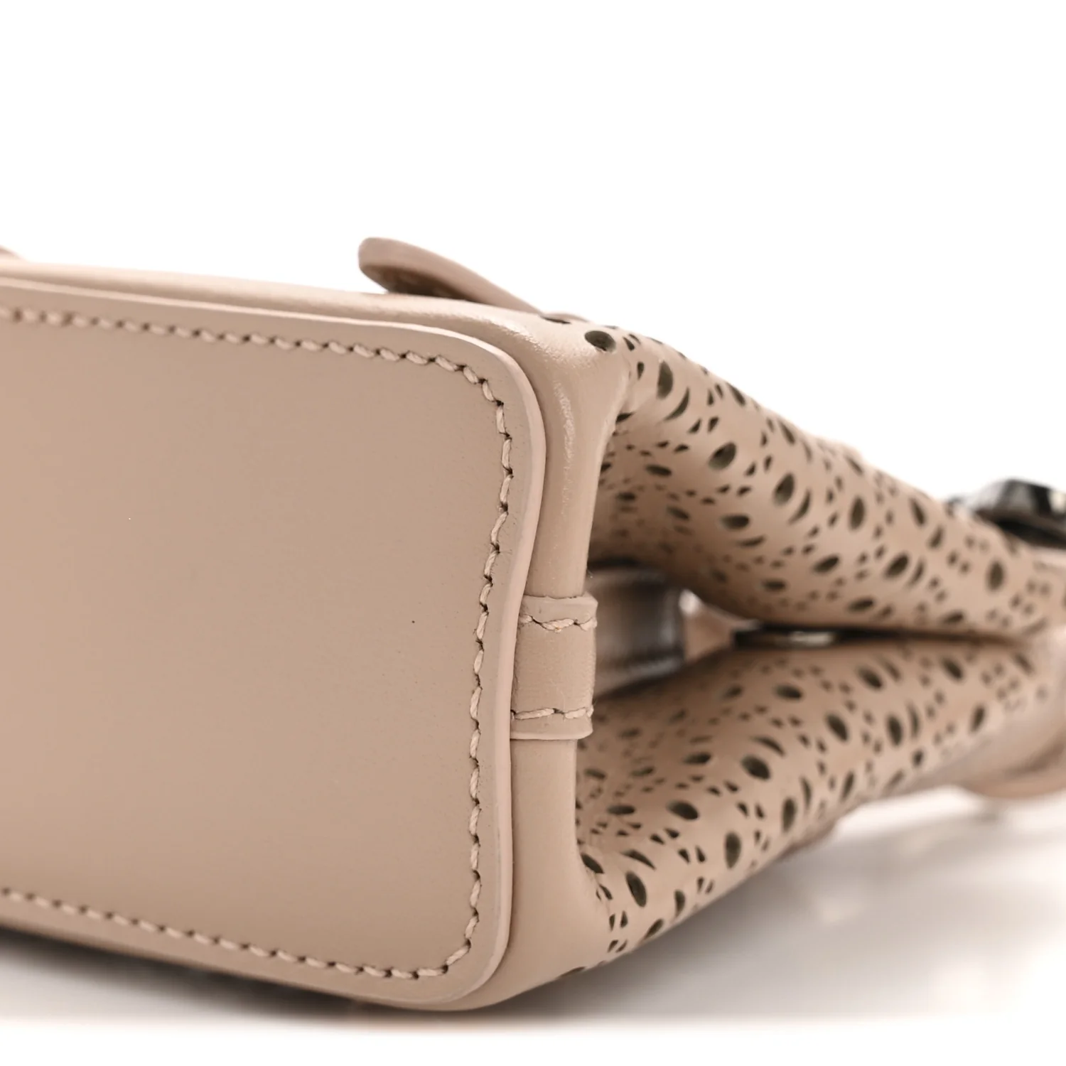 Calfskin Vienne Wave Mini Mina Bag Sable