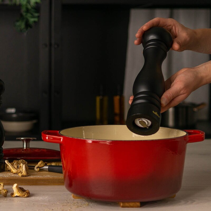 Pepperkvern 20 cm matt svart