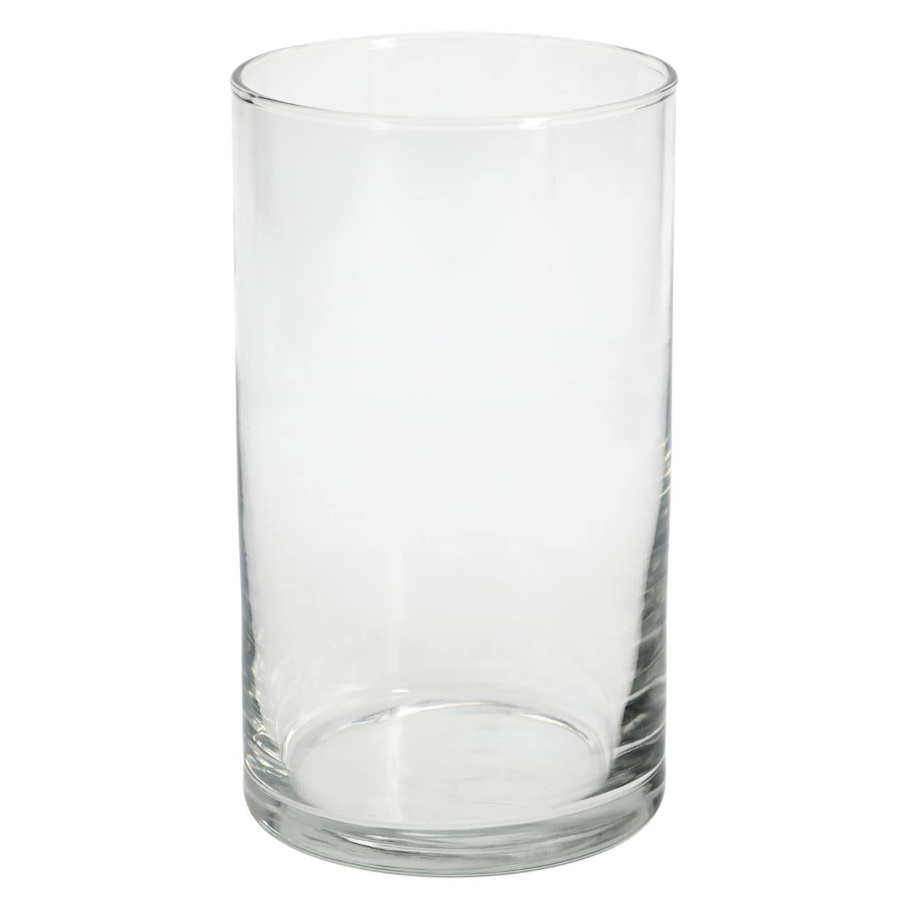 Crisa by Libbey Glass Floral Cylinder 6 in.