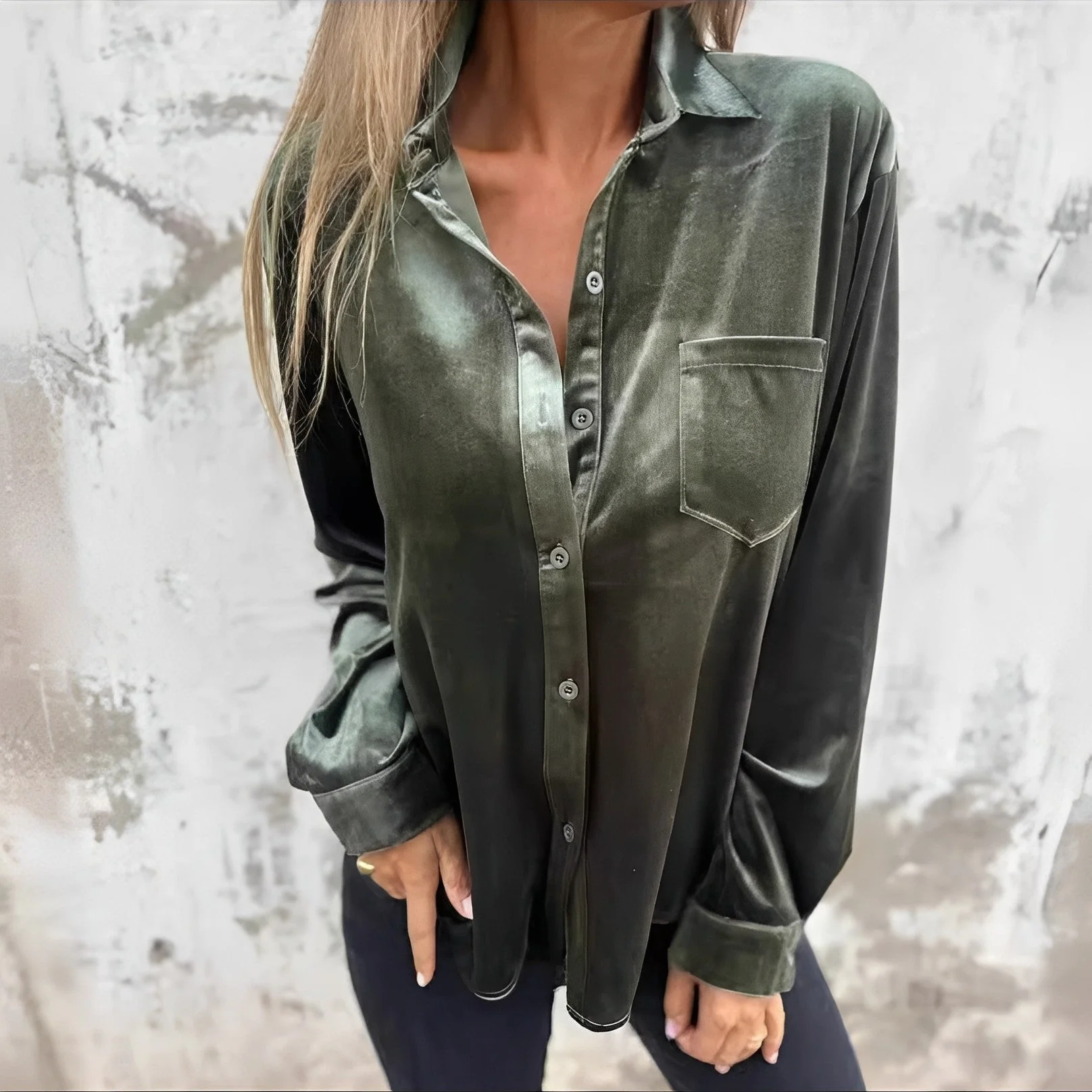 Jessie - Blouse à Manches Longues avec Boutons