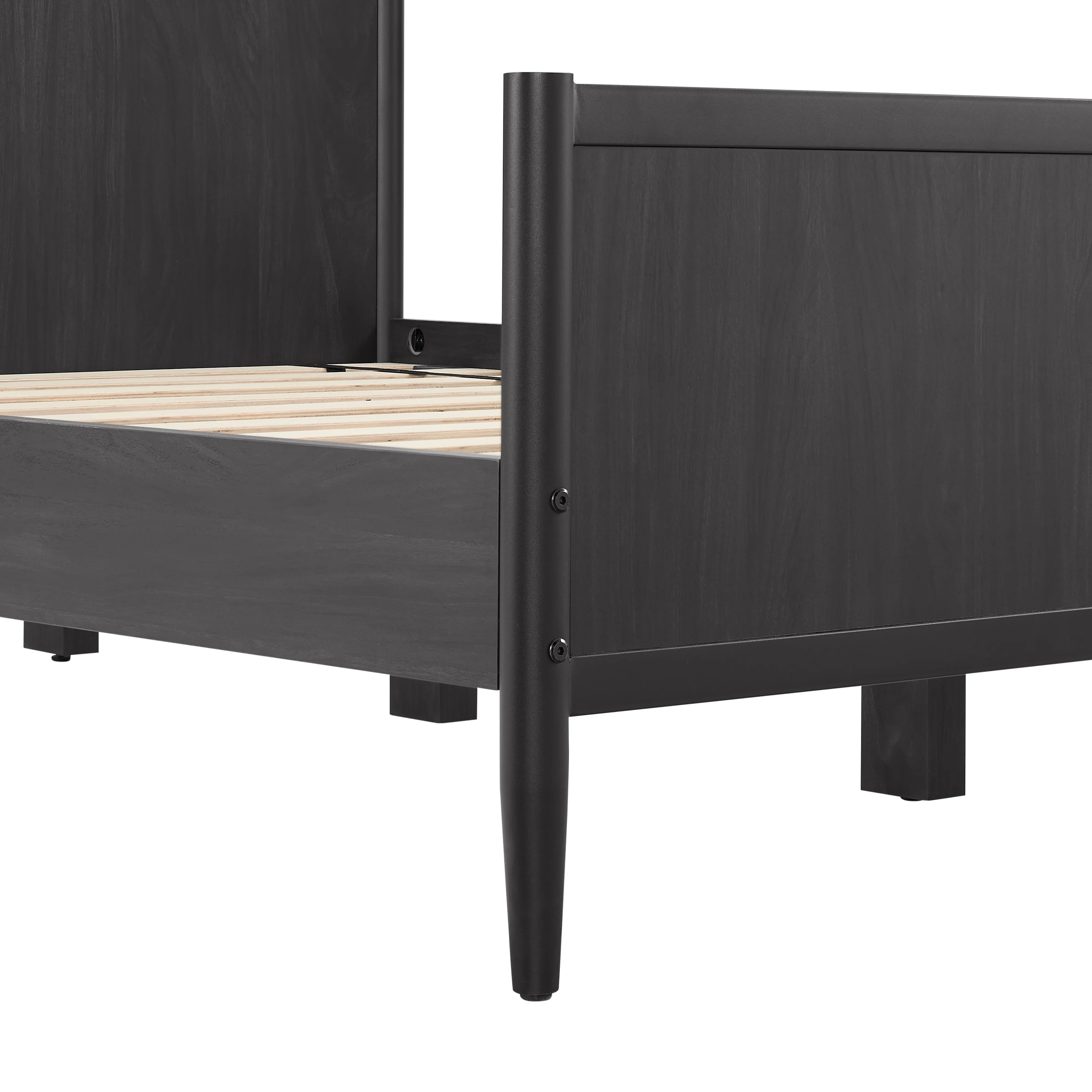 Better Homes & Gardens Oaklee Queen Bed, Charcoal Finish