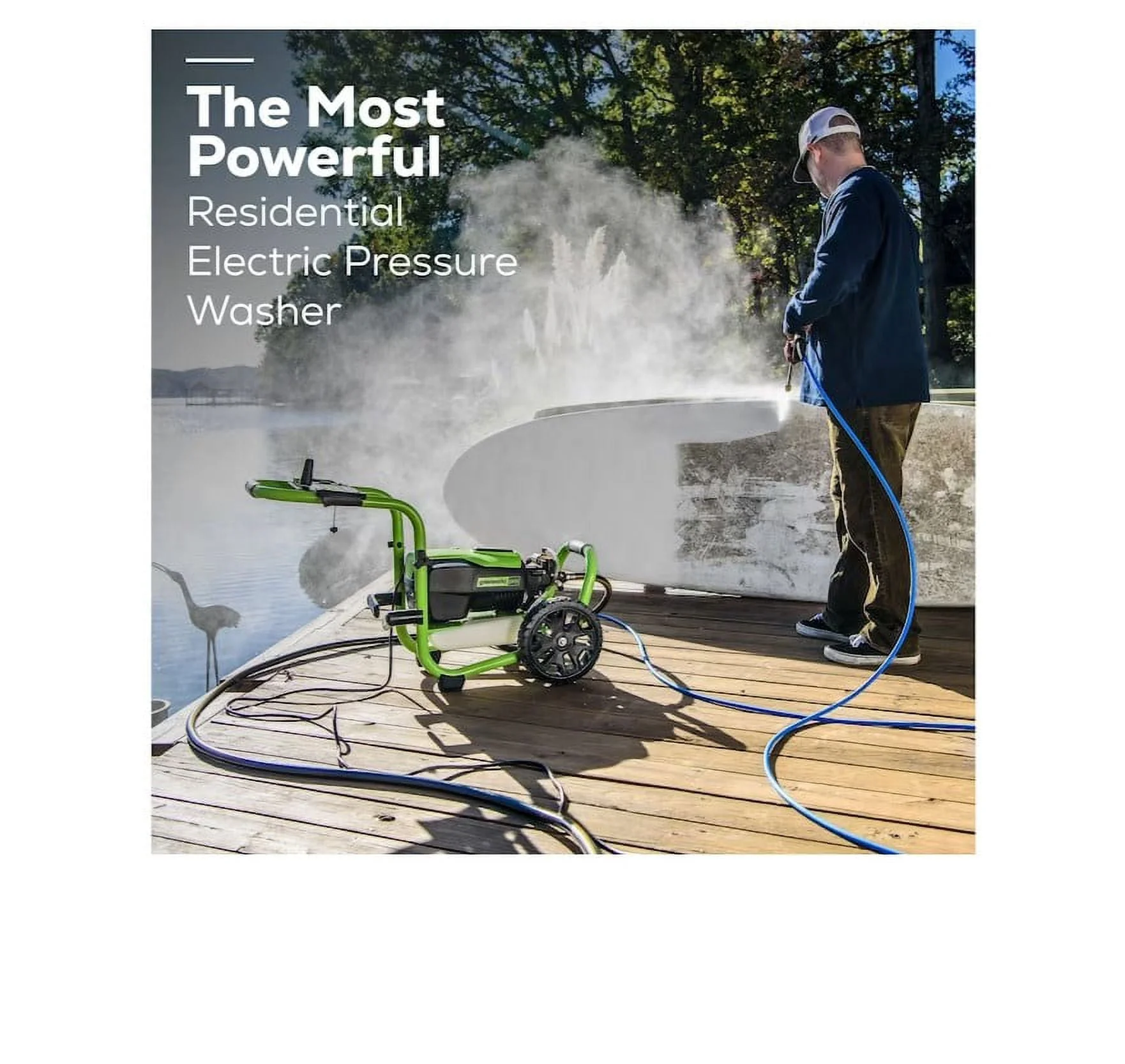 Pro 3000 PSI 2 Gallon GPM Cold Water Electric Pressure Washer New Image 3