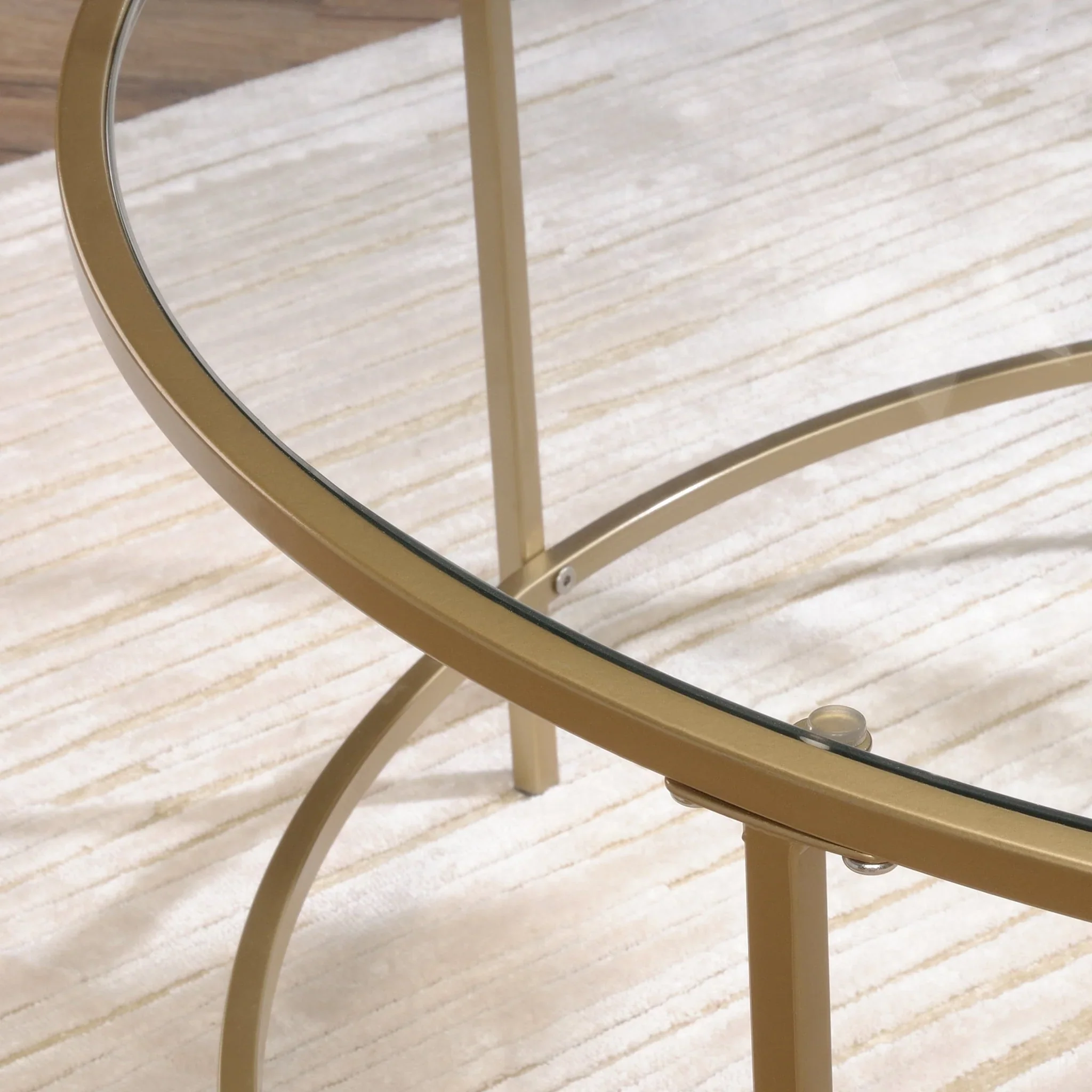 Better Homes & Gardens Nola Coffee Table, Gold Finish