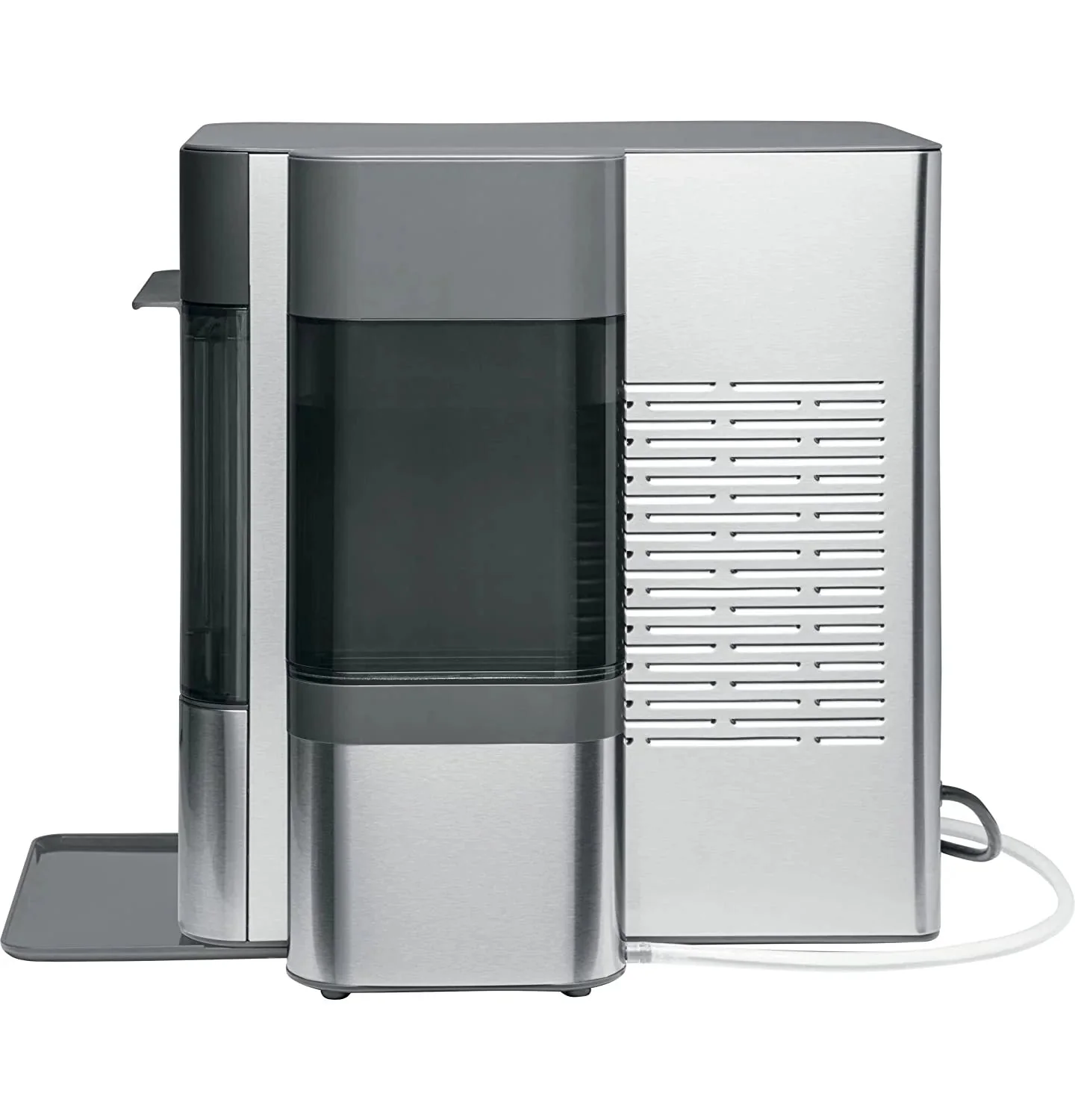 2.0 Countertop Nugget Ice Maker | Ice Machine with Wifi Connectivity | Smart Home Kitchen Essentials | Black Stainless