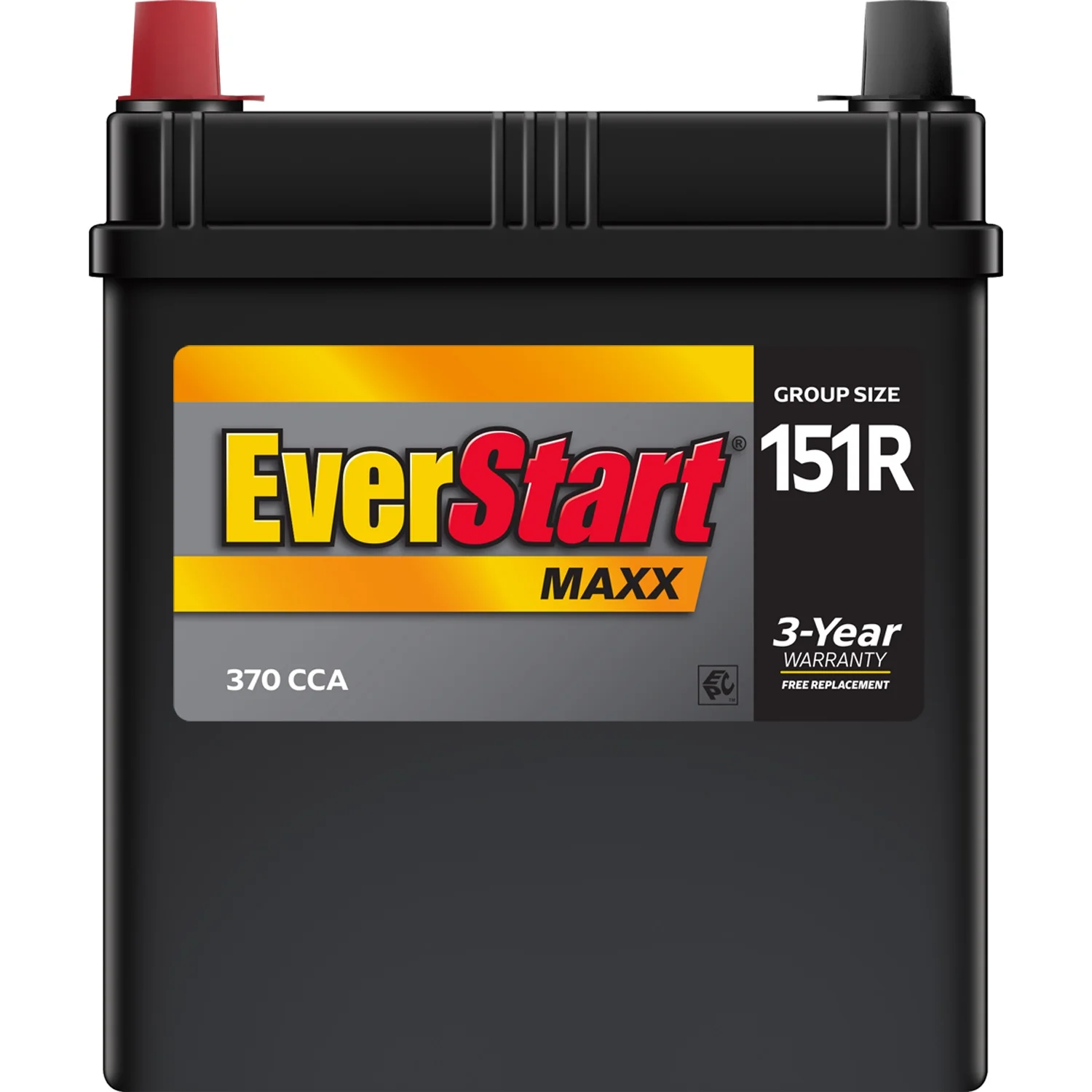 Everstart Maxx Lead Acid Automotive Battery, Group Size 151R 12 Volt, 370 CCA