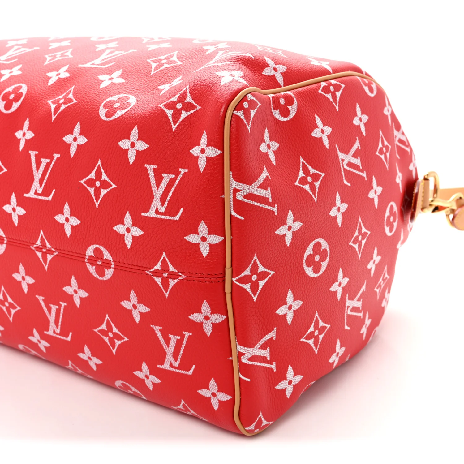 Calfskin Monogram Speedy P9 Bandouliere 40 Red