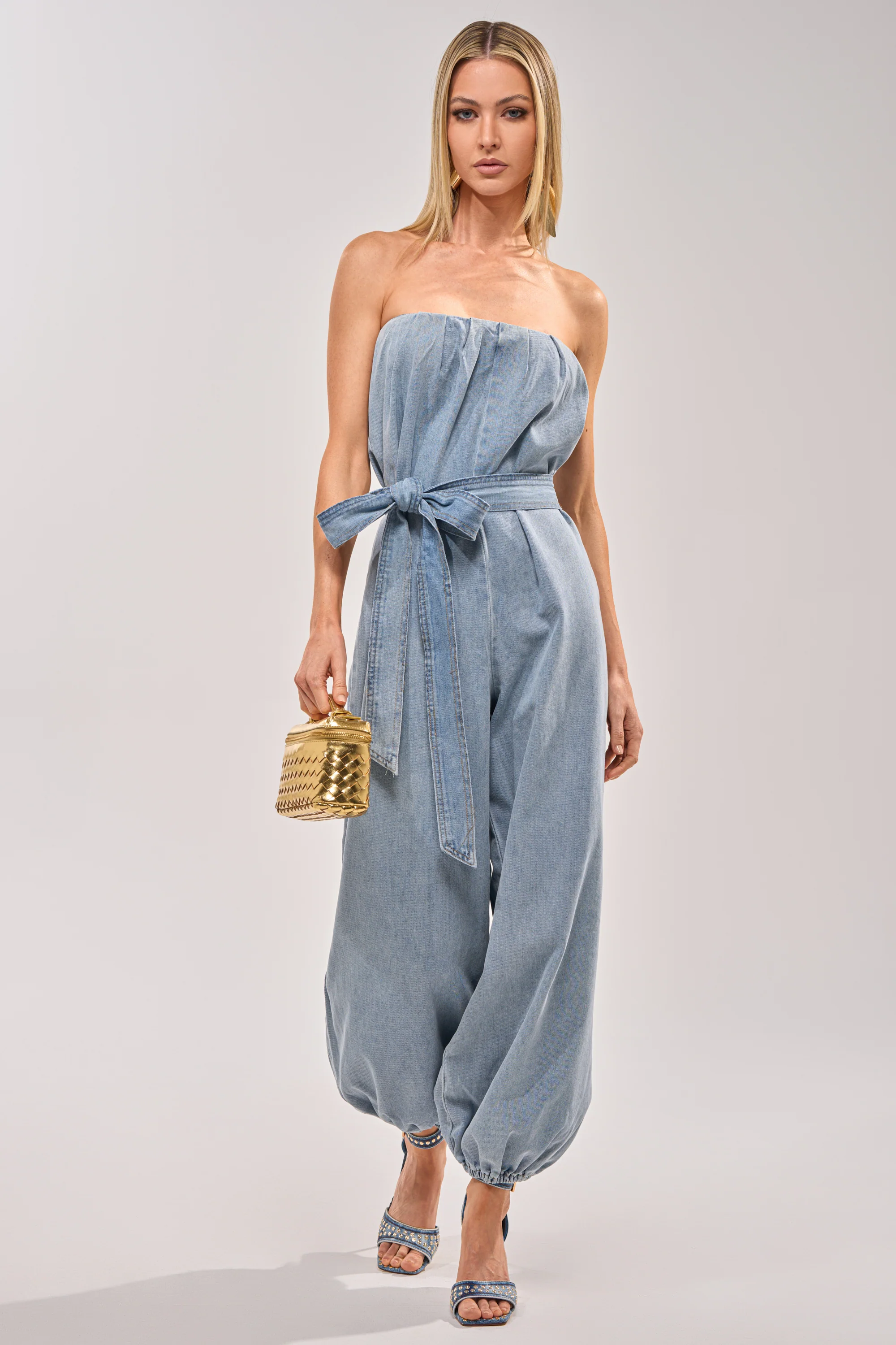 BREEZY DAY DENIM JUMPSUIT - Akira Store