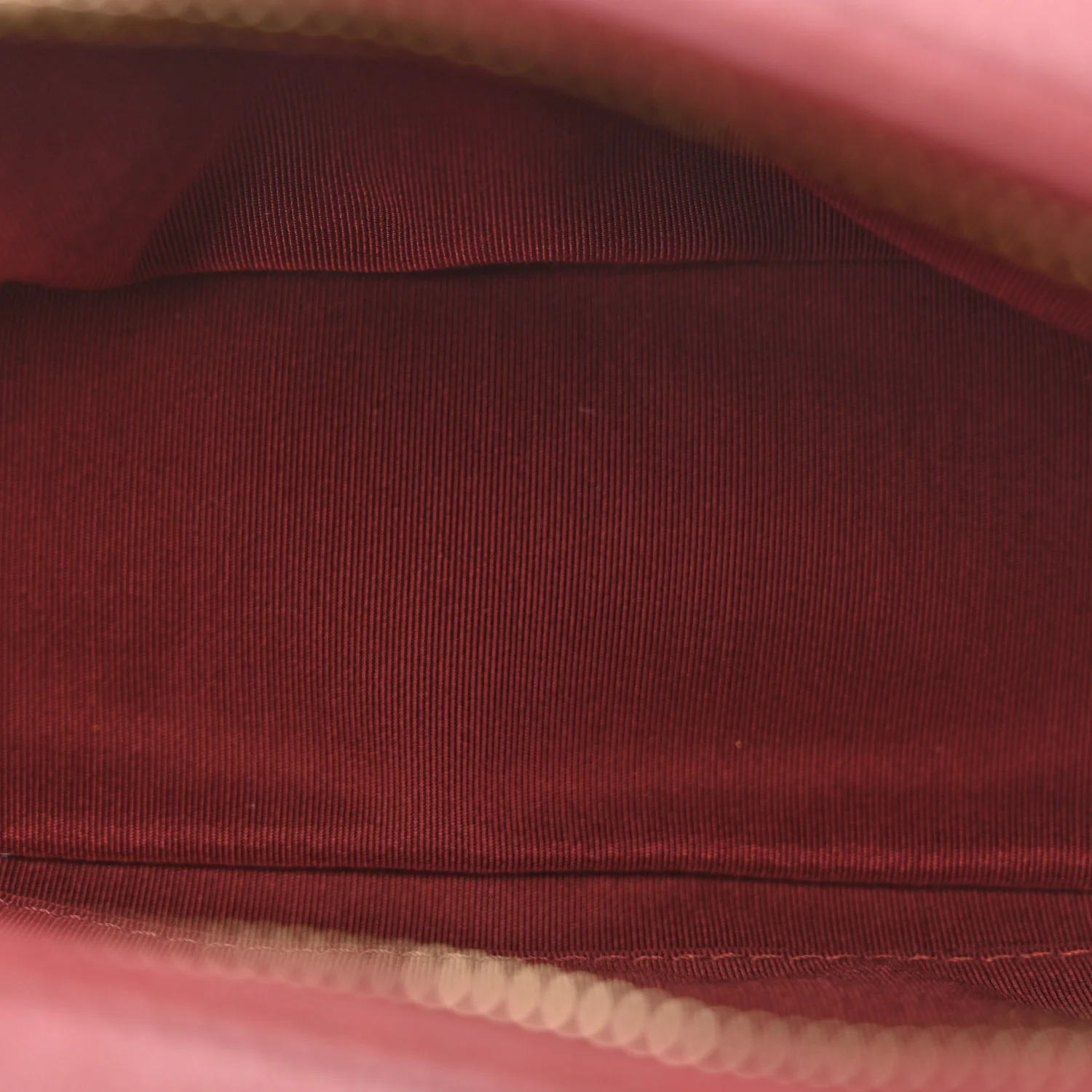 Calfskin Quilted CC Small Vanity Case Dark Red