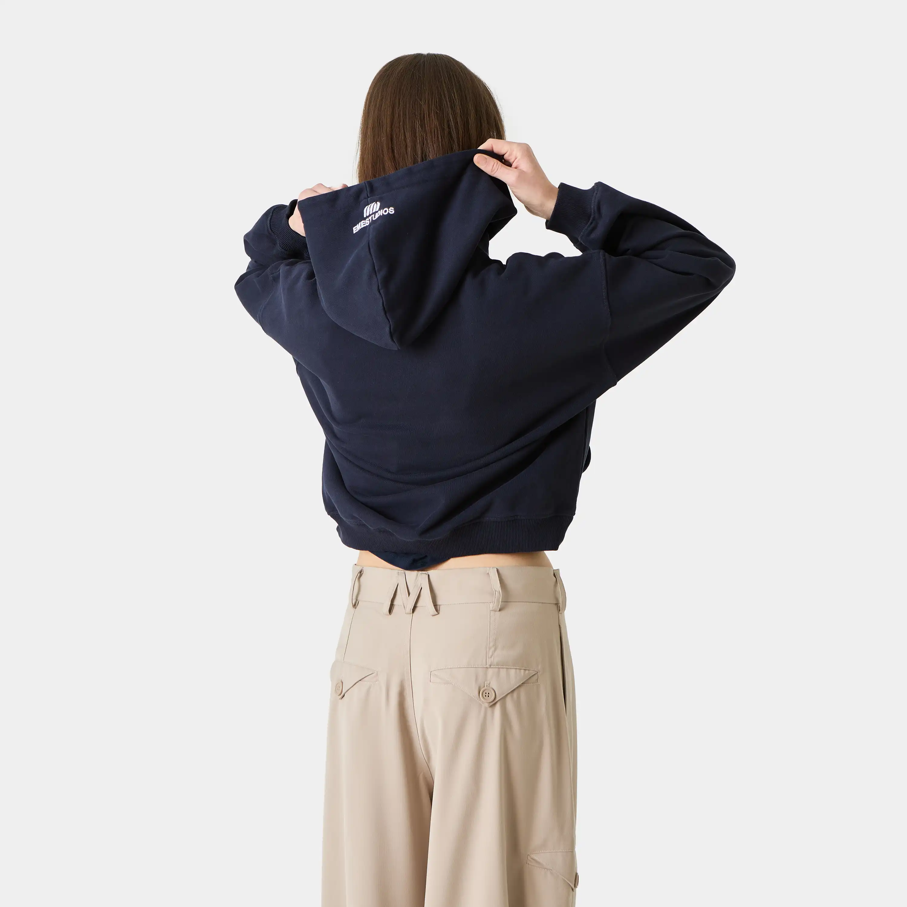 Inteal Navy Oversized Hoodie