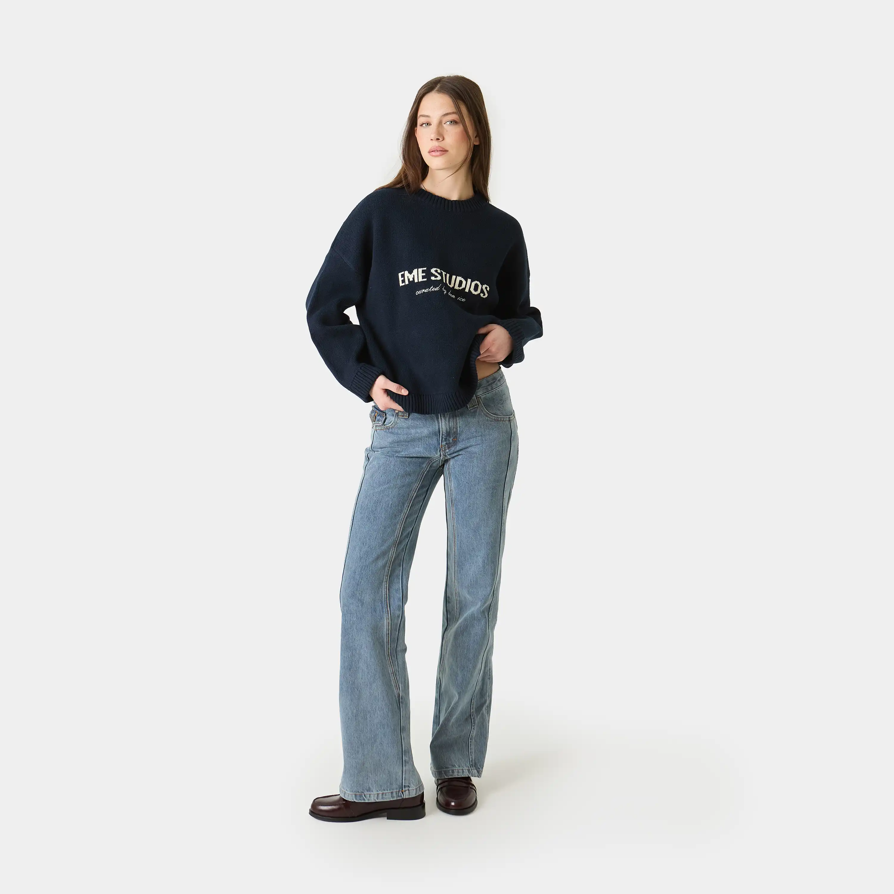 Master Navy Knit Sweater