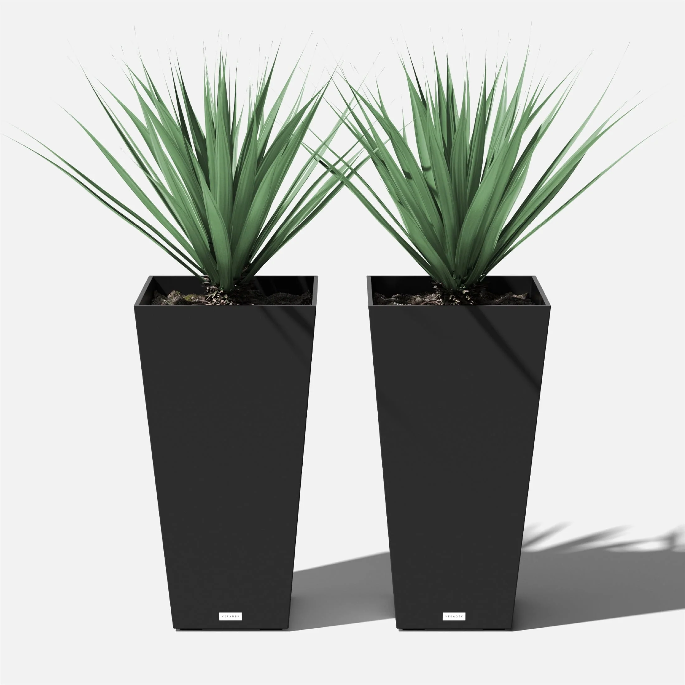 Veradek Pure Series Midland 30" Planter 2 Pack Black Image 10