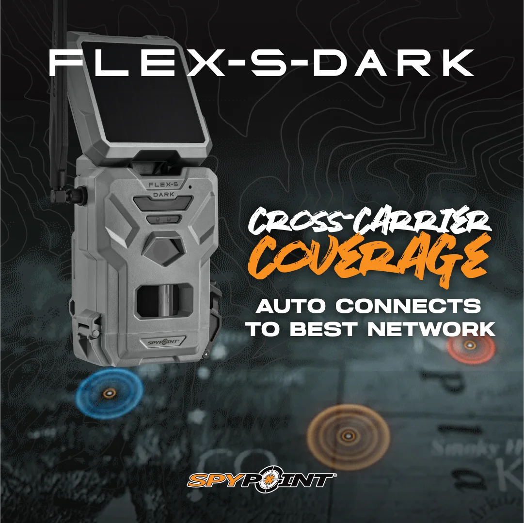 Flex-S Dark Solar Outdoor Cellular Trail Camera Integrated Solar Panel, No WiFi Needed, Night Vision Motion Activated, Dual-Sim LTE, 40MP Photos and 1080p w/Sound - Image 8
