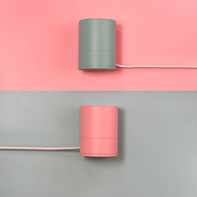 MITB Pop sokkel bordlampe 9 cm rosa aluminium