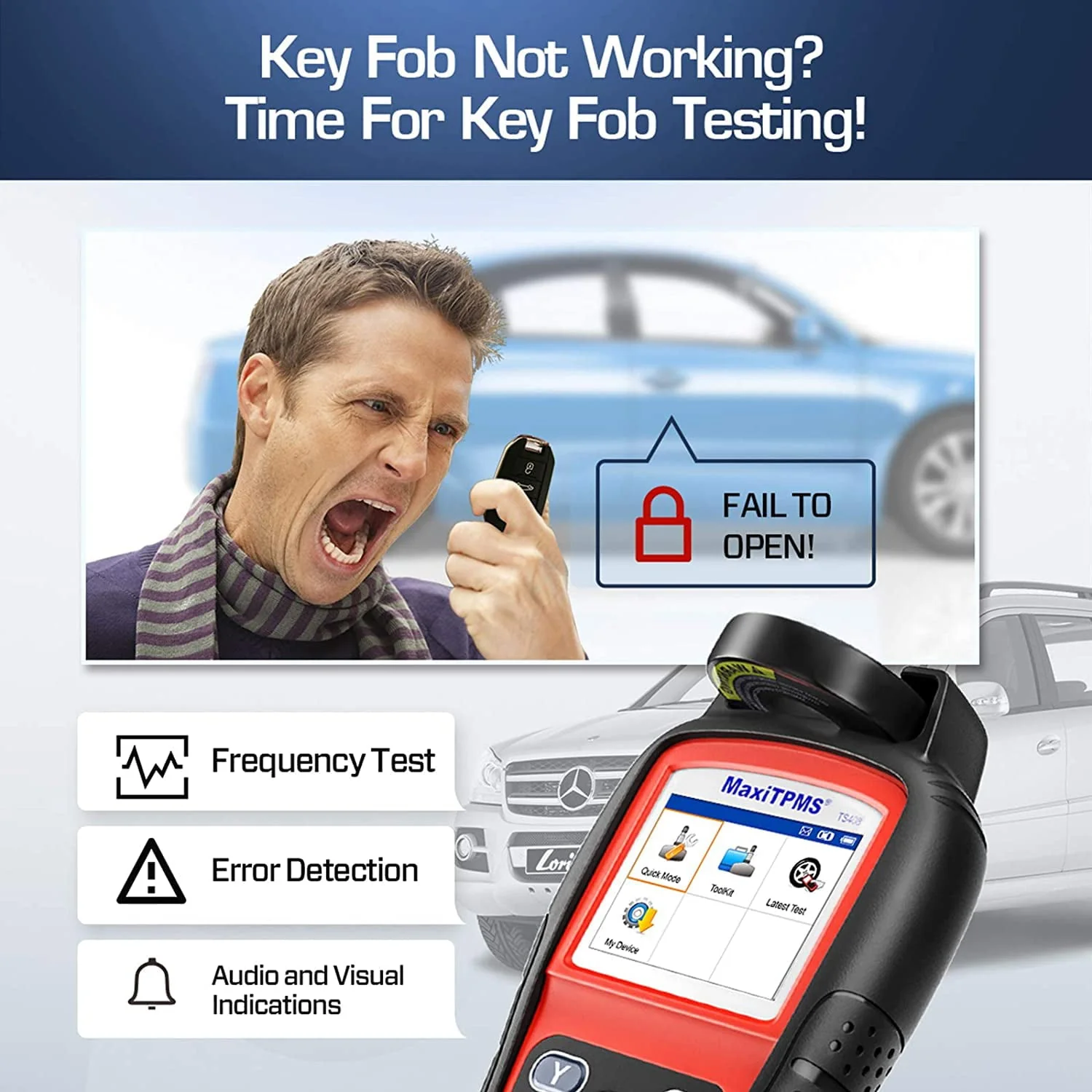 Autel TPMS Relearn Tool TS408, TPMS Reset, Sensor Activation, Program, Key Fob Testing Image 3