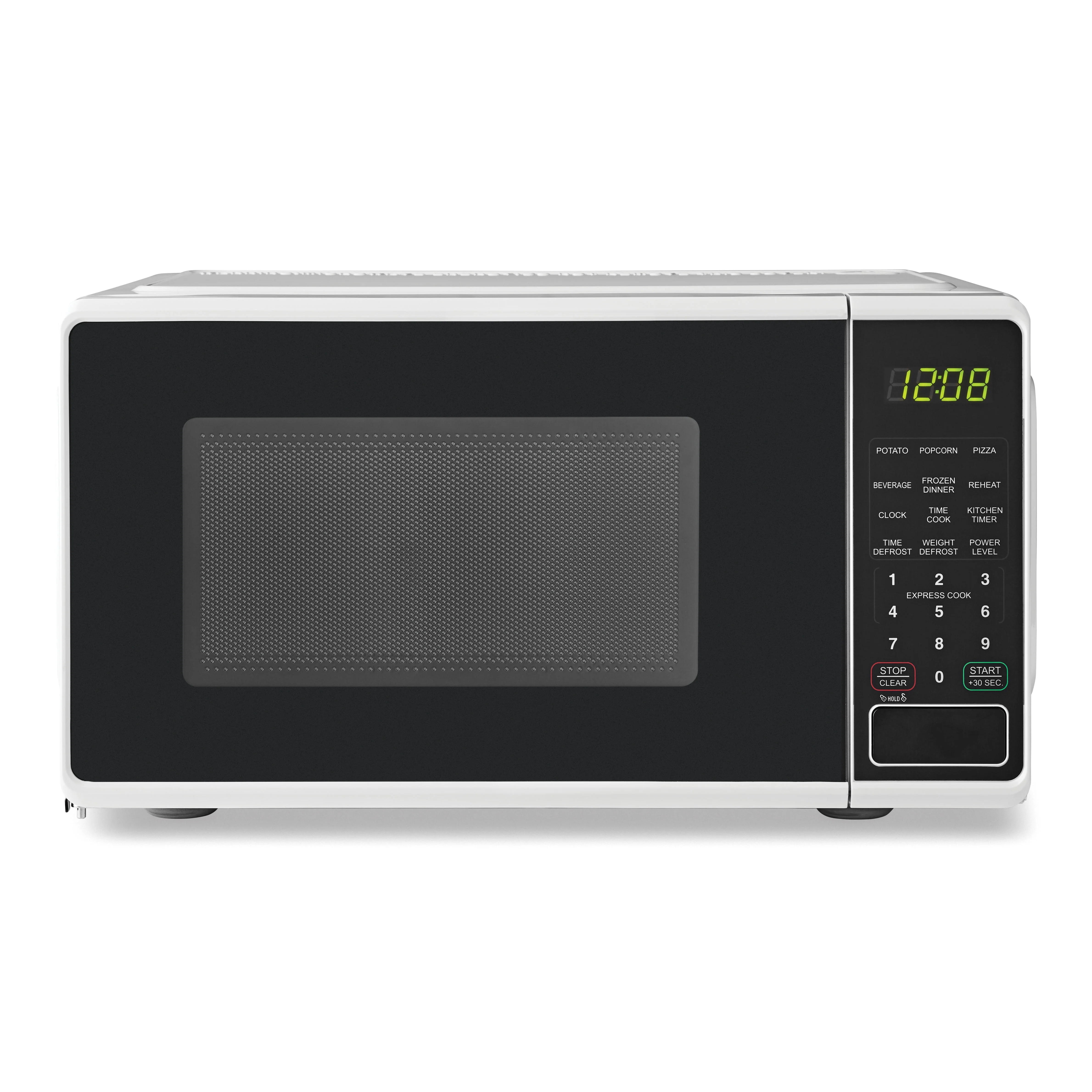 Mainstays 0.7 Cu. Ft. Countertop Microwave Oven, 700 Watts, White, New