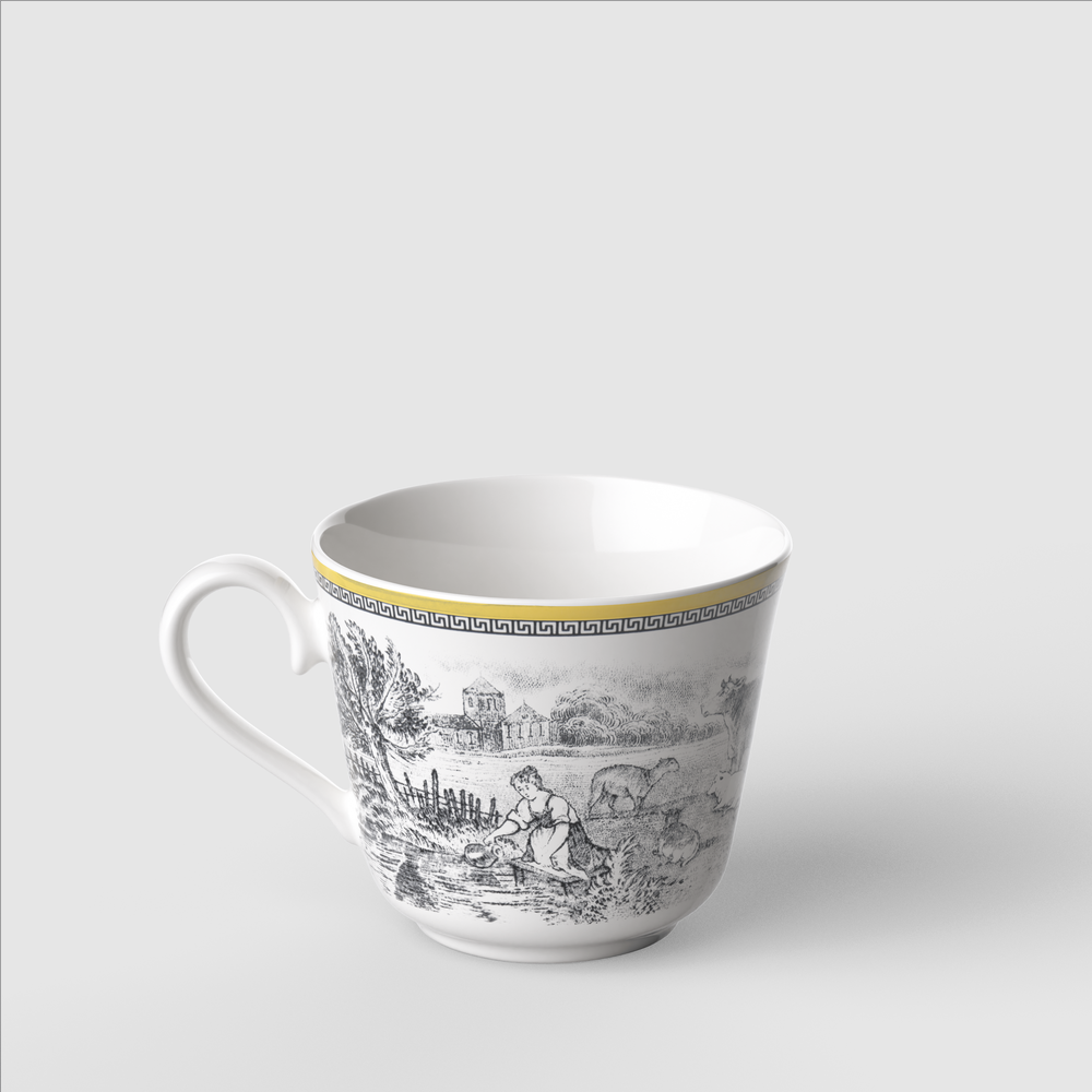 Audun Coffee cup - Multi-colored, 9.2 oz, Premium Porcelain