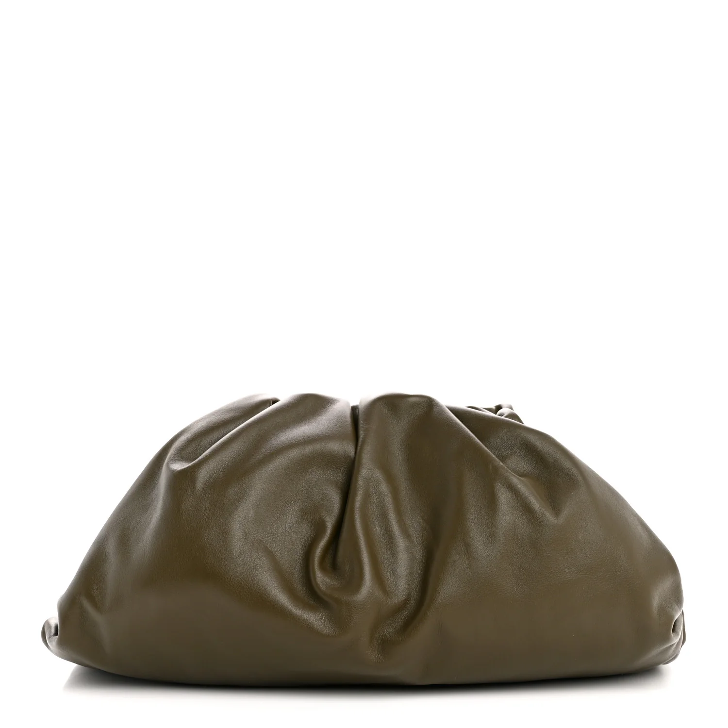 Smooth Butter Calf The Pouch Oversized Clutch Mustard
