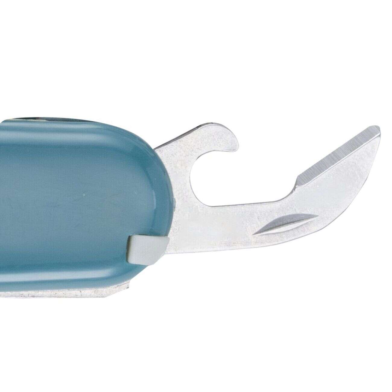 Couteau de poche multifonction en acier gris et vert L9cm