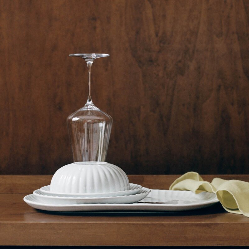 Bernadotte coupe tallerken 27,5 cm hvit