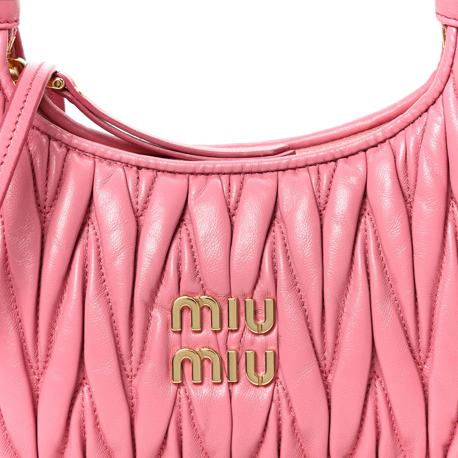 Nappa Matelasse Small Wander Hobo Pink