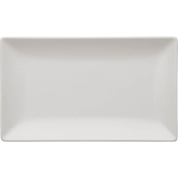 Quadro tallerken 25x15 cm hvit