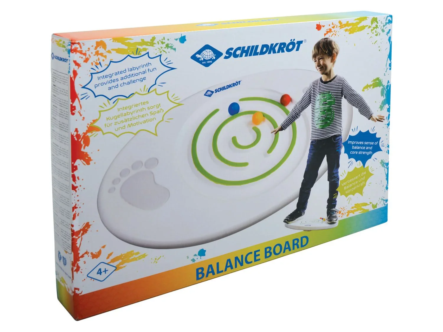 Schildkrt Planche Enfants, avec Labyrinthe de Balle Intgr