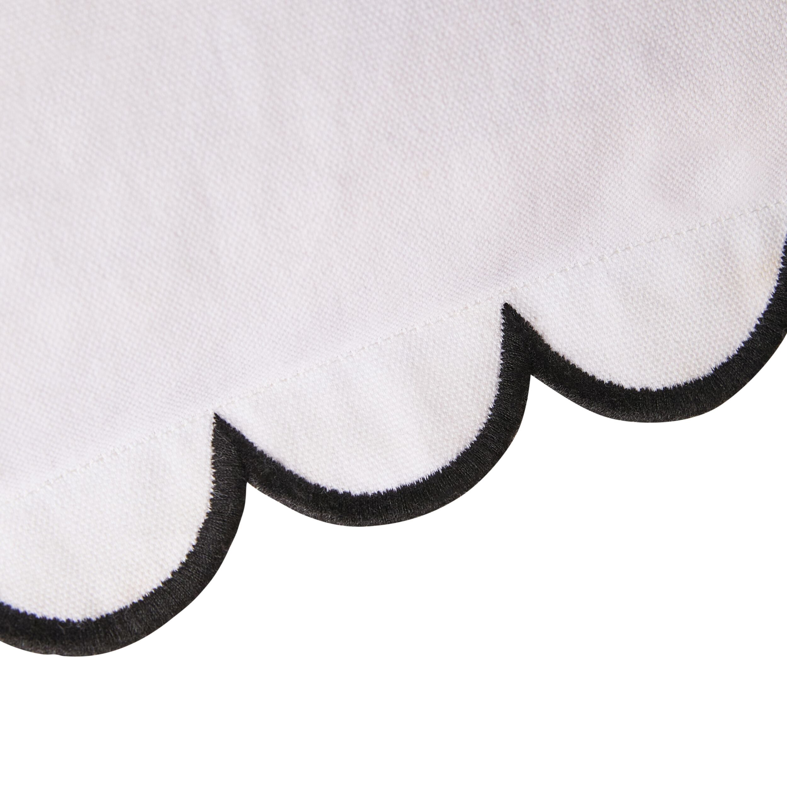 Aerin Scallop Cushion White 45cm