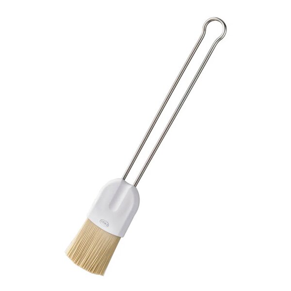 Bakepensel 23,5x3,5 cm rustfritt stål/hvit