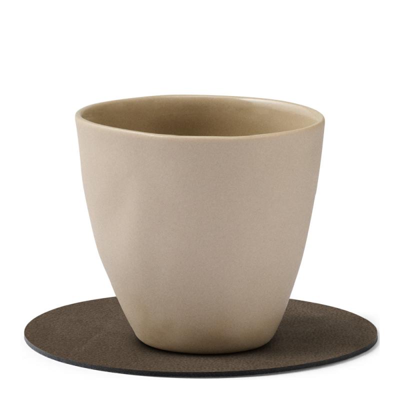 Circle Nupo glassbrikke 10 cm caviar
