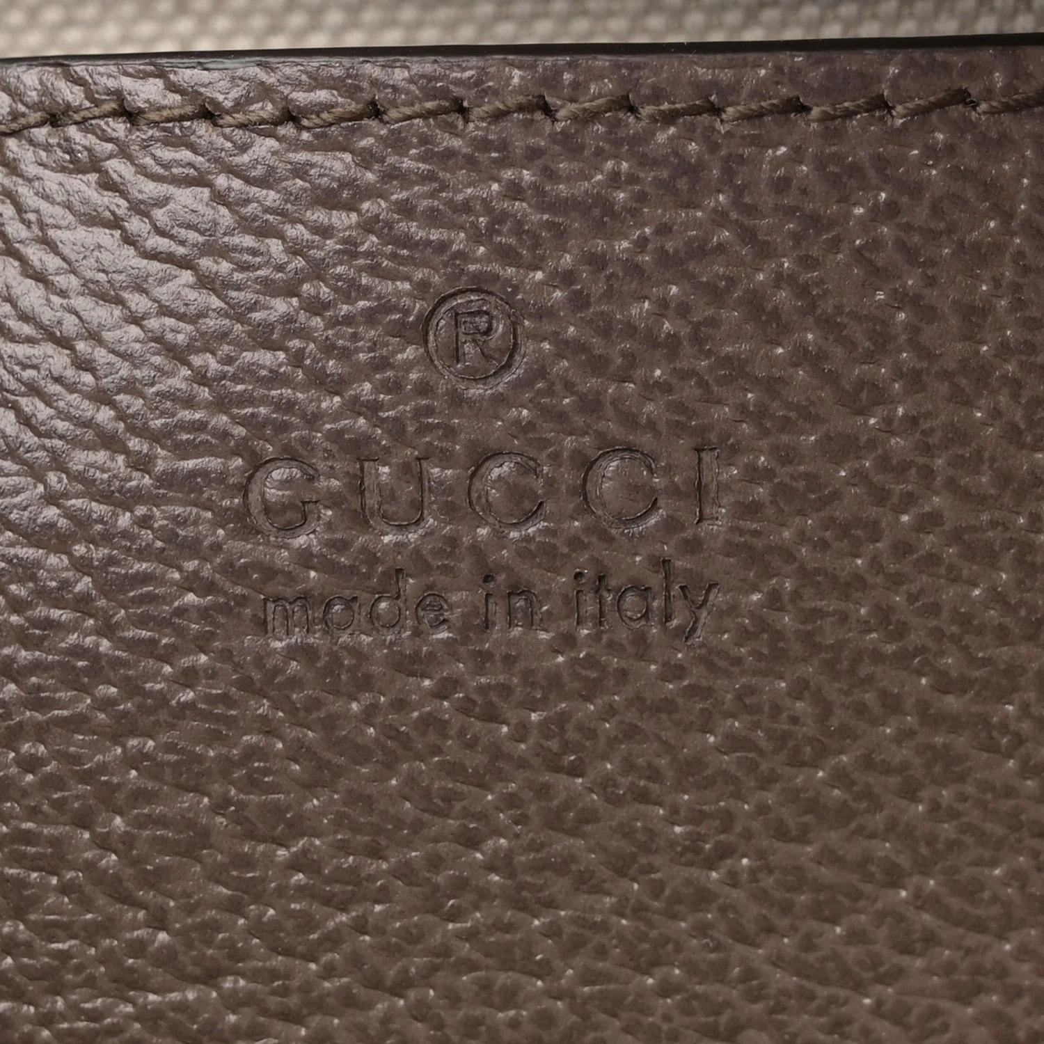 GG Supreme Monogram Textured Dollar Calfskin Web Mini Ophidia Top Handle Bag Beige Ebony New Acero