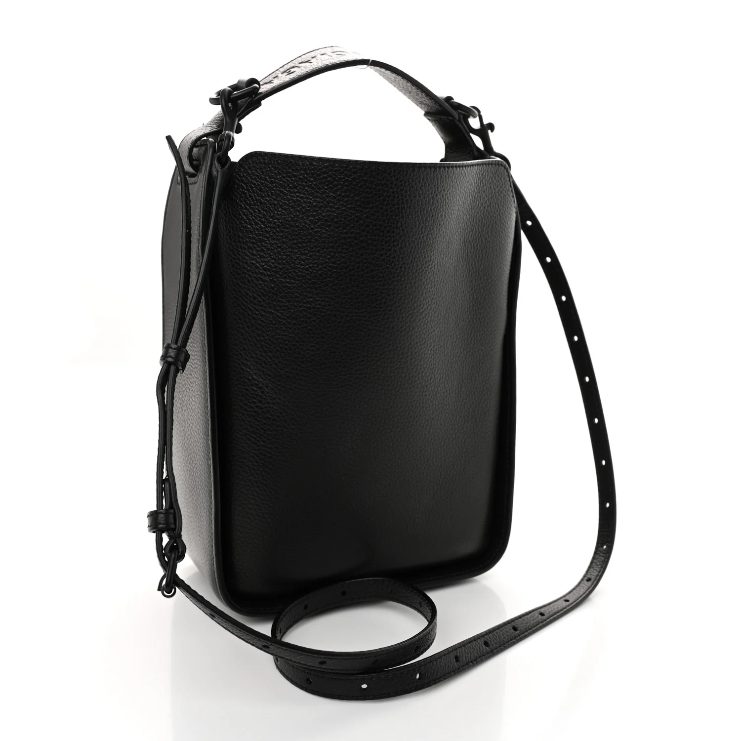 Calfskin Logo XS Tool 2.0 North-South Tote Black
