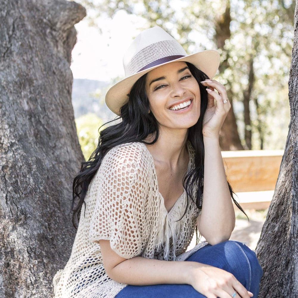 Milan | Womens Firm Straw Fedora Hat