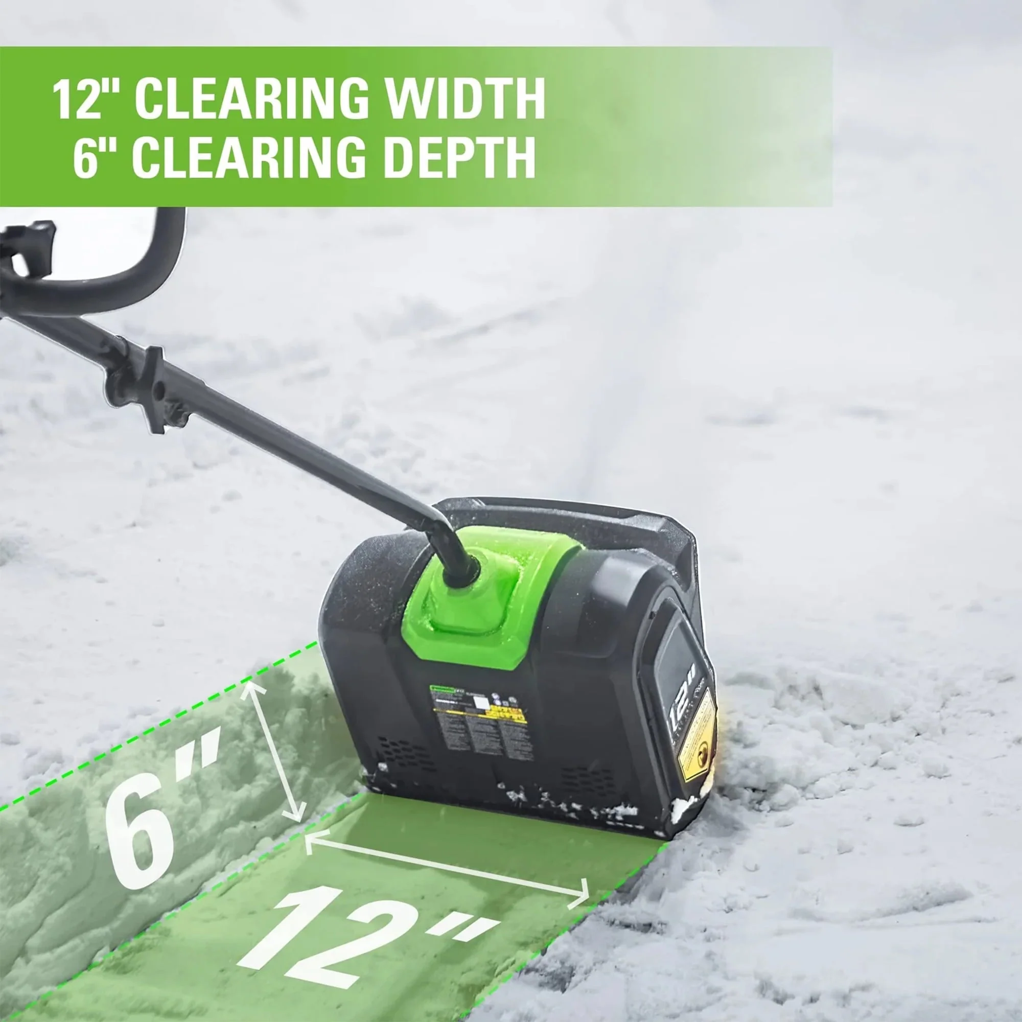 PRO 12 in. 80V Cordless Snow Shovel, Battery Not Included, 2601202 - Image 3