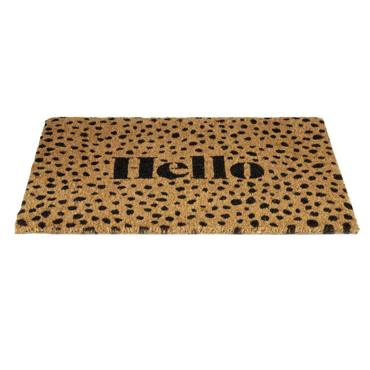Paillasson coco rectangulaire Hello 40x60cm