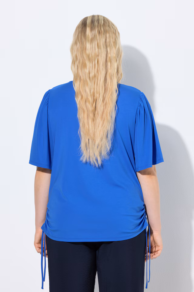 Wing Sleeve Gathered Tee