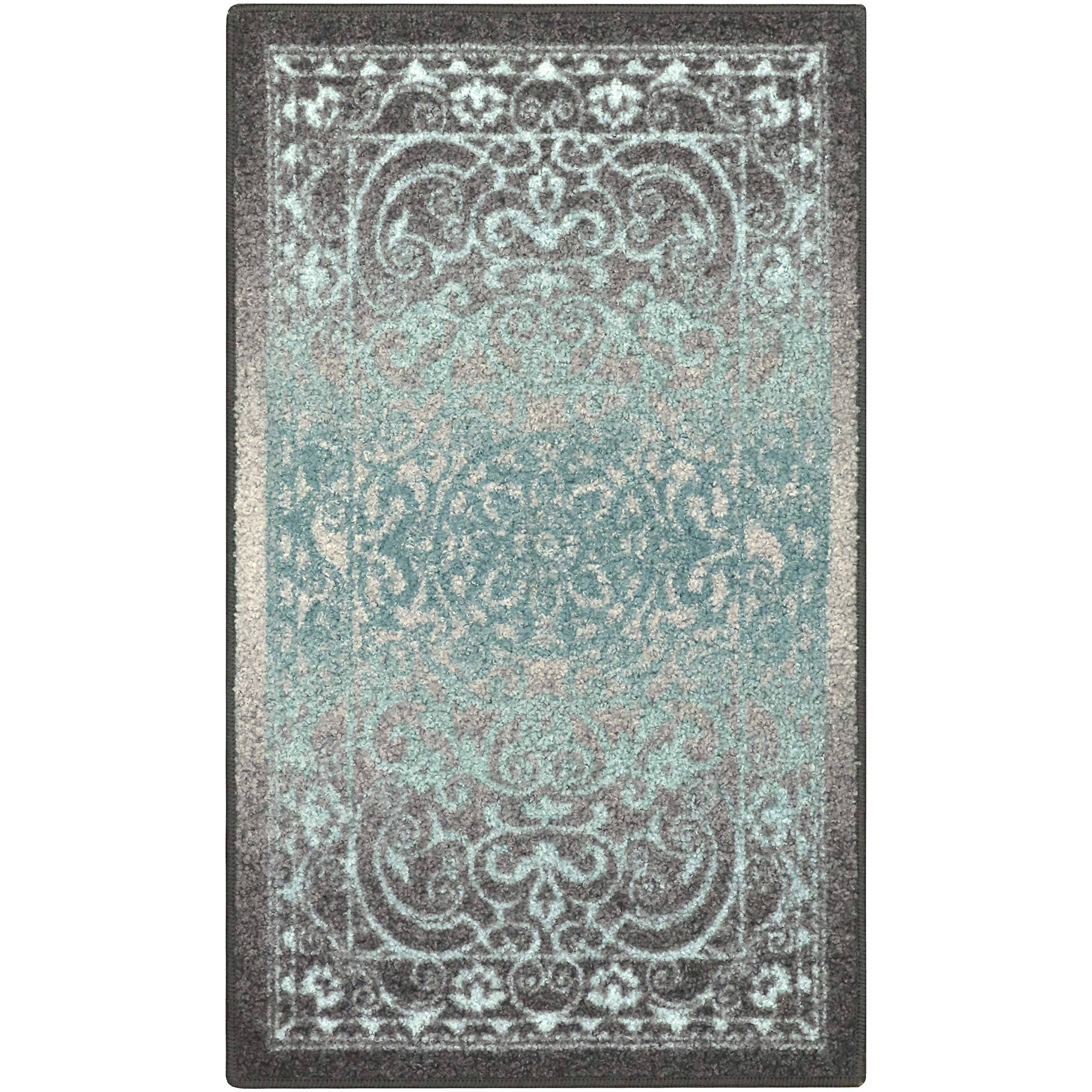 Maples Distressed Dover Accent Rug, Gray/Blue