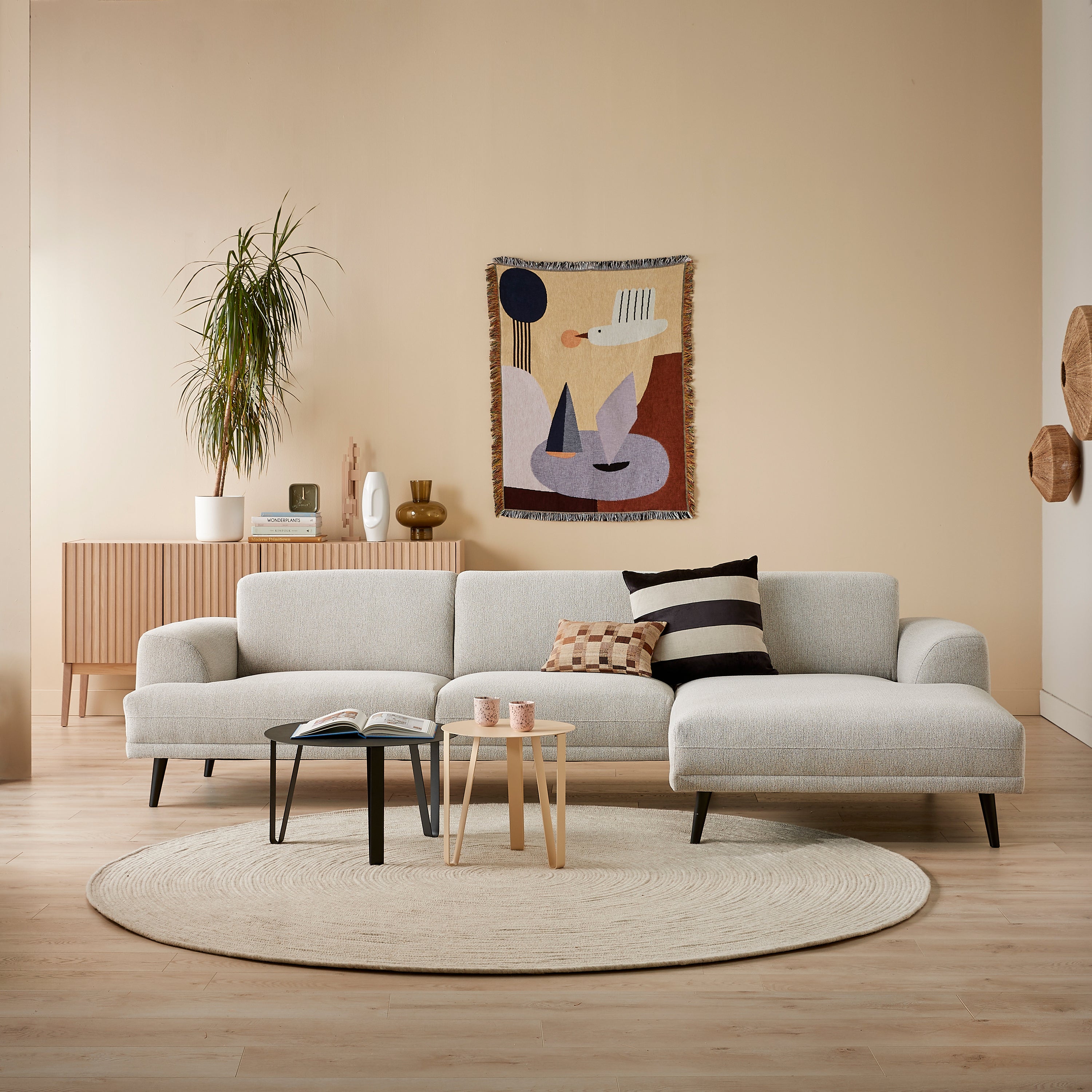 by fonQ Clip Bijzettafel Ø 60 cm - Zwart