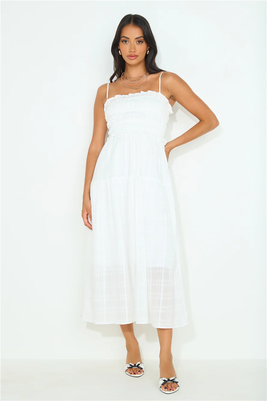 Resetting Midi Dress White