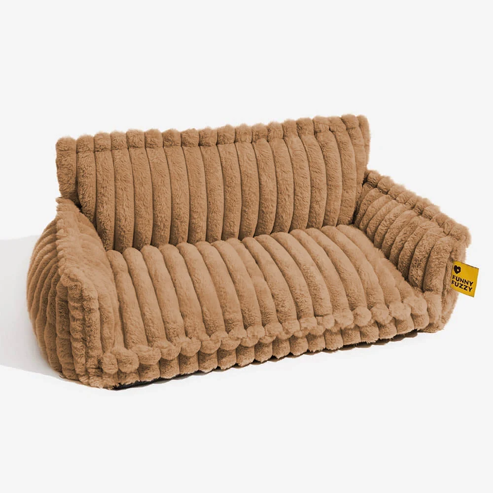 Washable Calming Soft Pillow Bolster Cat Bed-Snoozy Dream