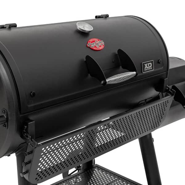 Grand Champ Charcoal Grill and Offset Smoker in Black Image 8