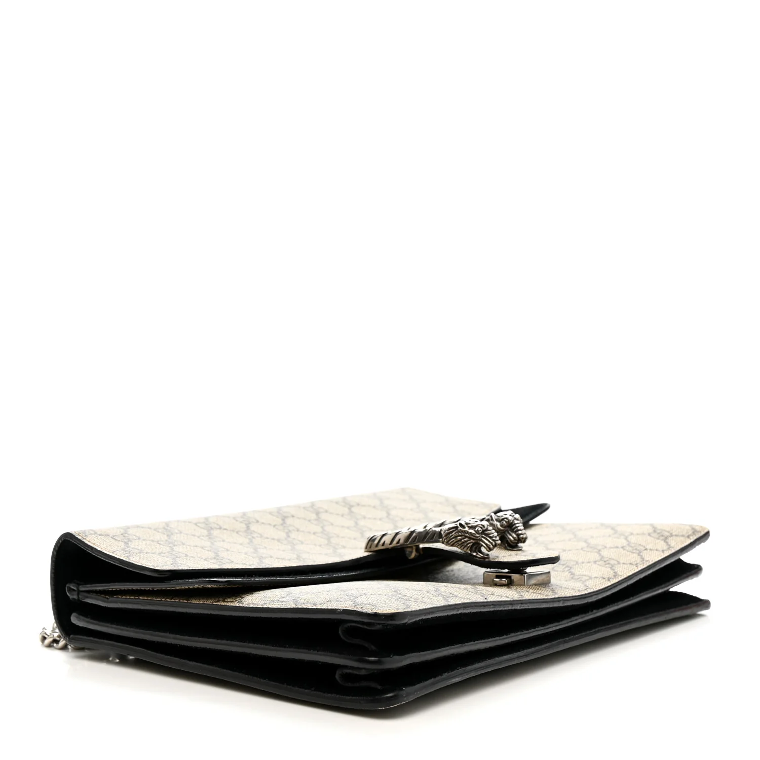 GG Supreme Monogram Medium Dionysus Shoulder Bag Black