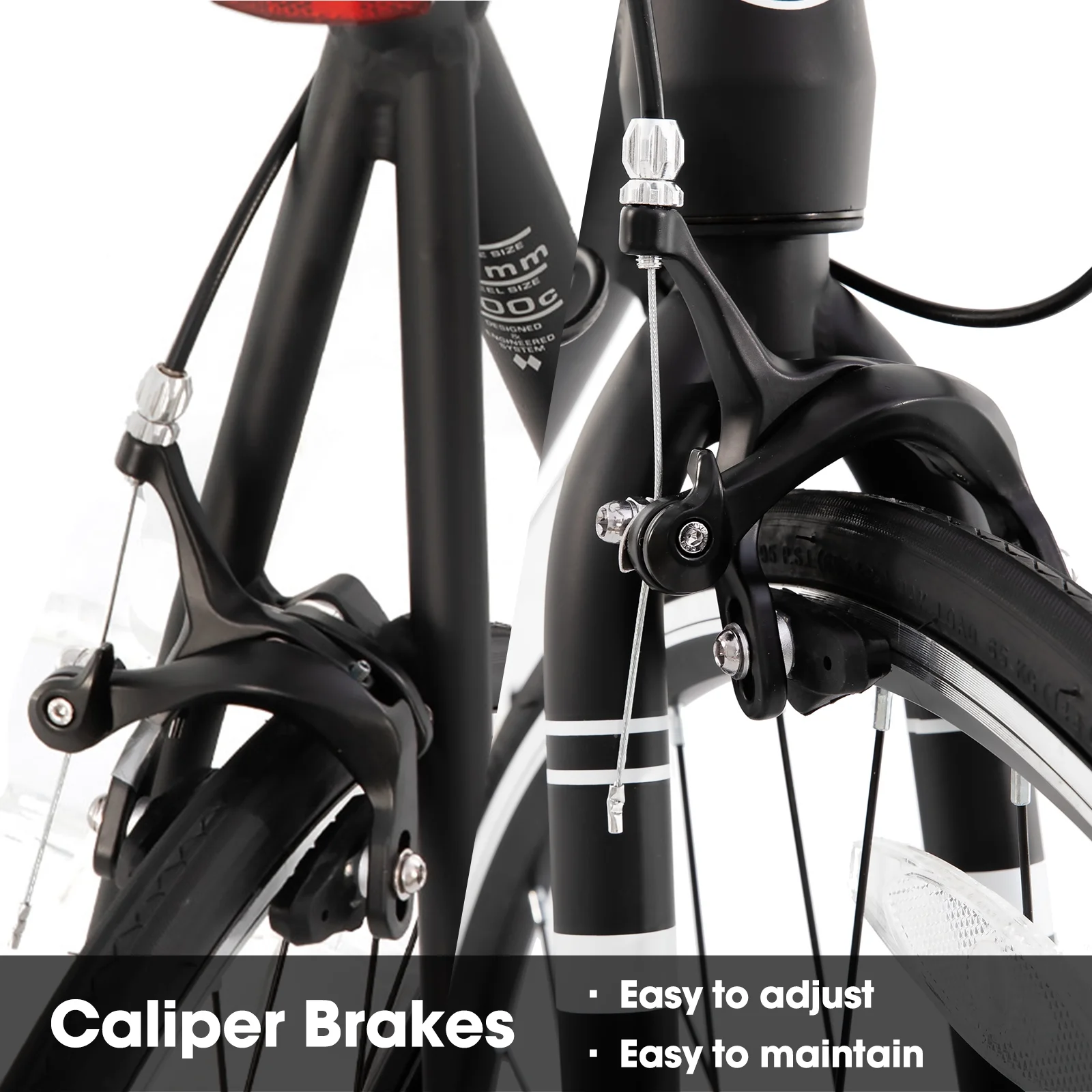 Road Bike, 14 Speeds,Light Weight Aluminum Frame,700C Racing Bike for Men(L/Black) - Image 5