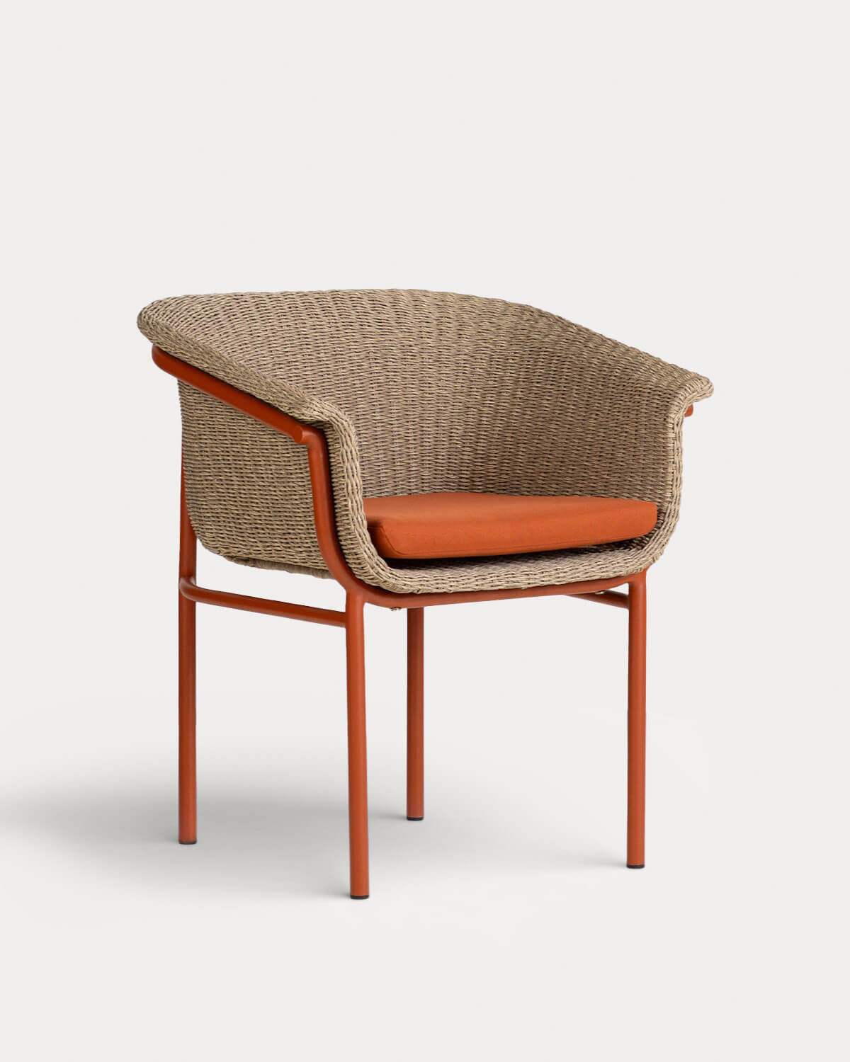 Caitlyn - Silla de Comedor de Metal y Mimbre Caitlyn
